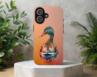 Custodia resistente per telefono Mallard Duck: resistente agli urti, finitura lucida