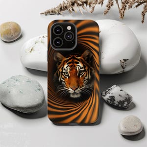 Beautiful Tiger Phone Case, Wild Tiger Art Tough Case for iPhone, Samsung Galaxy & Pixel, Big Cat, Jungle Safari Cover, Tiger Lover Gift