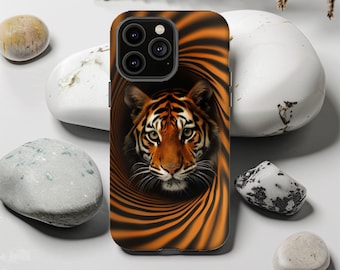 Wild Tiger Art Phone Case: Tough Polycarbonate Cover