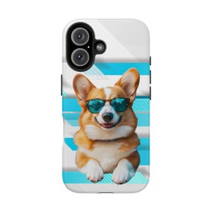 Cute Corgi Tough Phone Case, Tough Case for Dog Lovers, Dog Phone Cover, Gift for Animal Lovers, Corgi Lover Gift, Corgi, Dog Lover, Dog Mom