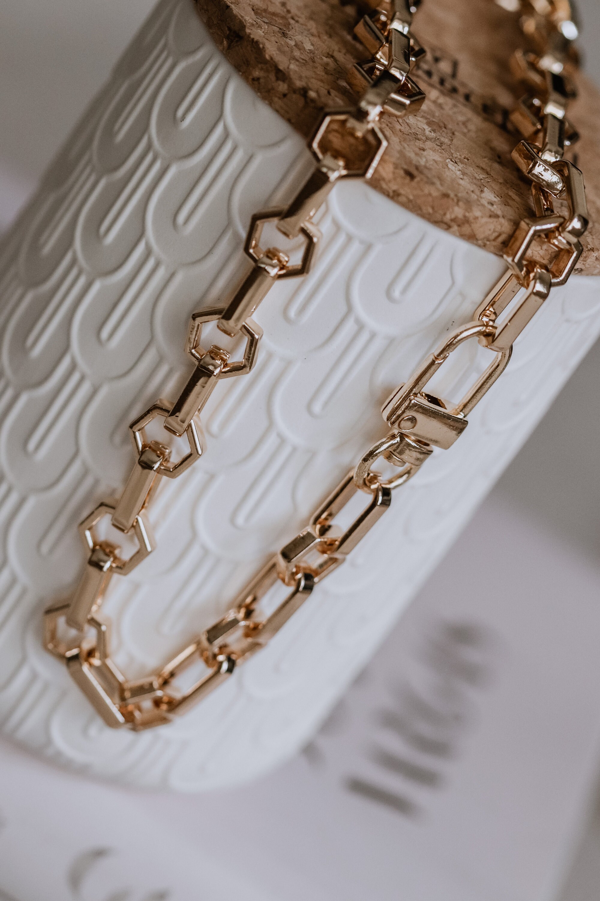 Gold Chunky Chain Necklace, Oversized Link Chain, Thick Gold Chain ...