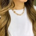 Gold Chunky Chain Necklace Oversized Link Chain Thick Gold - Etsy