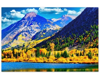 Aluminum Print Colorado Colors 5 Photo Art Wall Decor