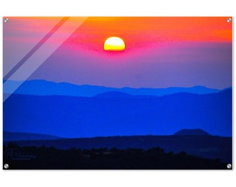 Acrylic Print Amazing Arizona Sunset Wall Decor
