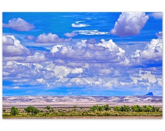 Aluminum Print Painted Desert 1 Photo Art Wall Decor