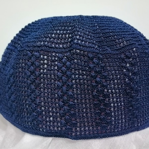 Handcrafted Prayer Cap,Crochet SkullcapKufi - Hand-knitted Skullcap, Dense Skull Hat,Topi African hat,men&#39;s Kufi hat,Kufi cap,Skull cap Hat