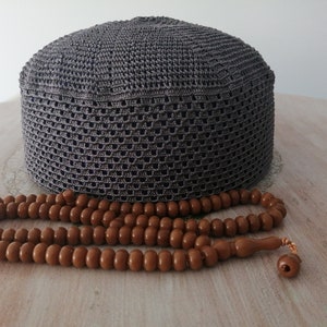 Hand-knitted Skullcap,Dense Skull Hat,Crochet Skullcap Kufi Topi African hat,men&#39;s Kufi hat,Kufi cap,Skull cap Hat