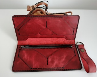 Portefeuille en cuir Crazy Horse, Portefeuille en cuir fait main de qualité, Cadeau pour la Saint-Valentin, Portefeuille unique, Portefeuille en cuir, Cadeau pour petit ami, Cadeau pour père