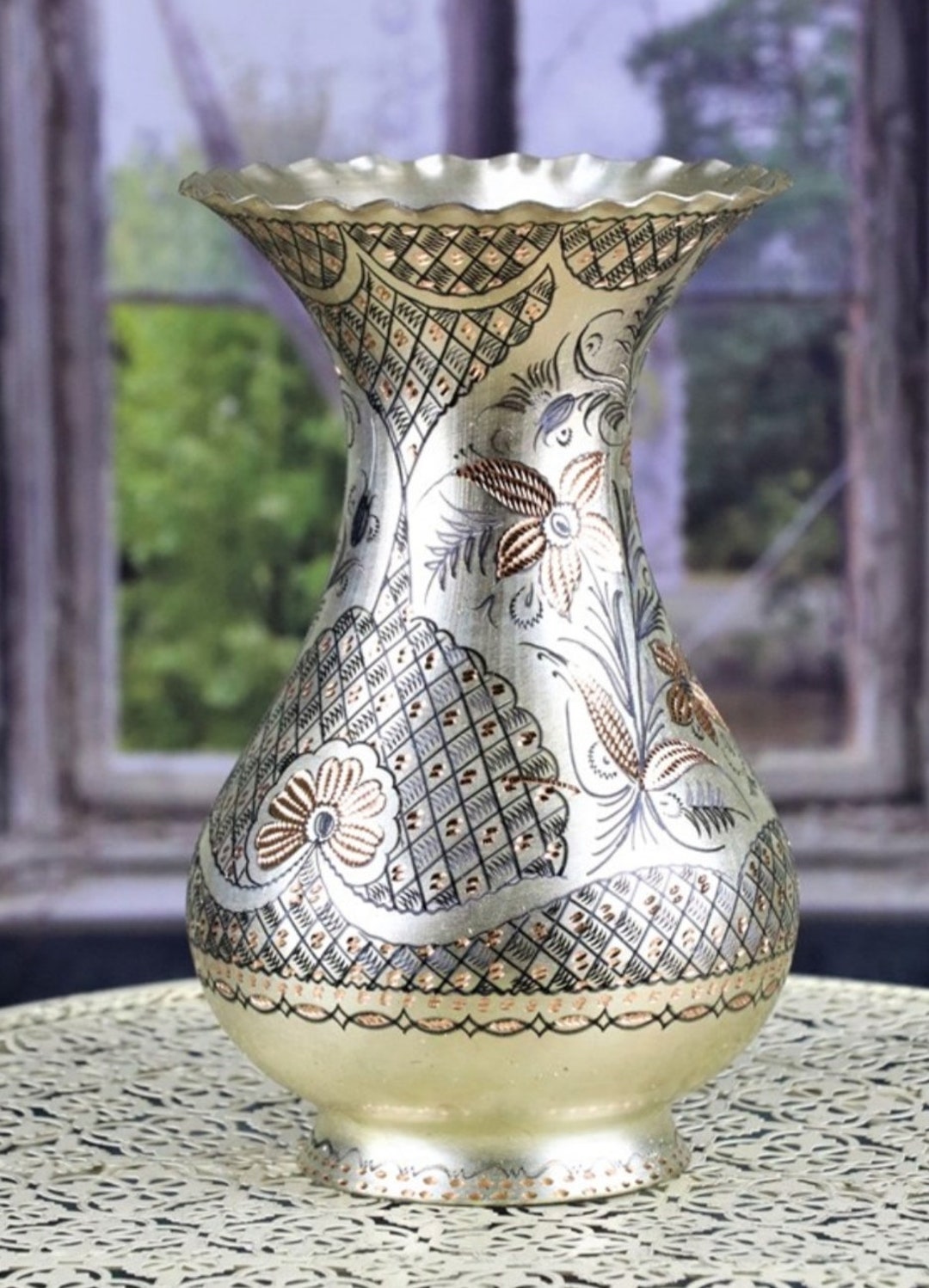 Copper Vase Handmade Vase Decorative Vasecopper Gift Etsy