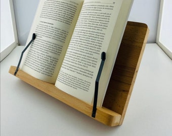 Support de lecture de livre en bois naturel, Rahle PERSONNALISABLE en hêtre sculpté, support pour tablette, pour lui, support pour le coran, support pour bible, support pour la torah, support pour livre de cuisine