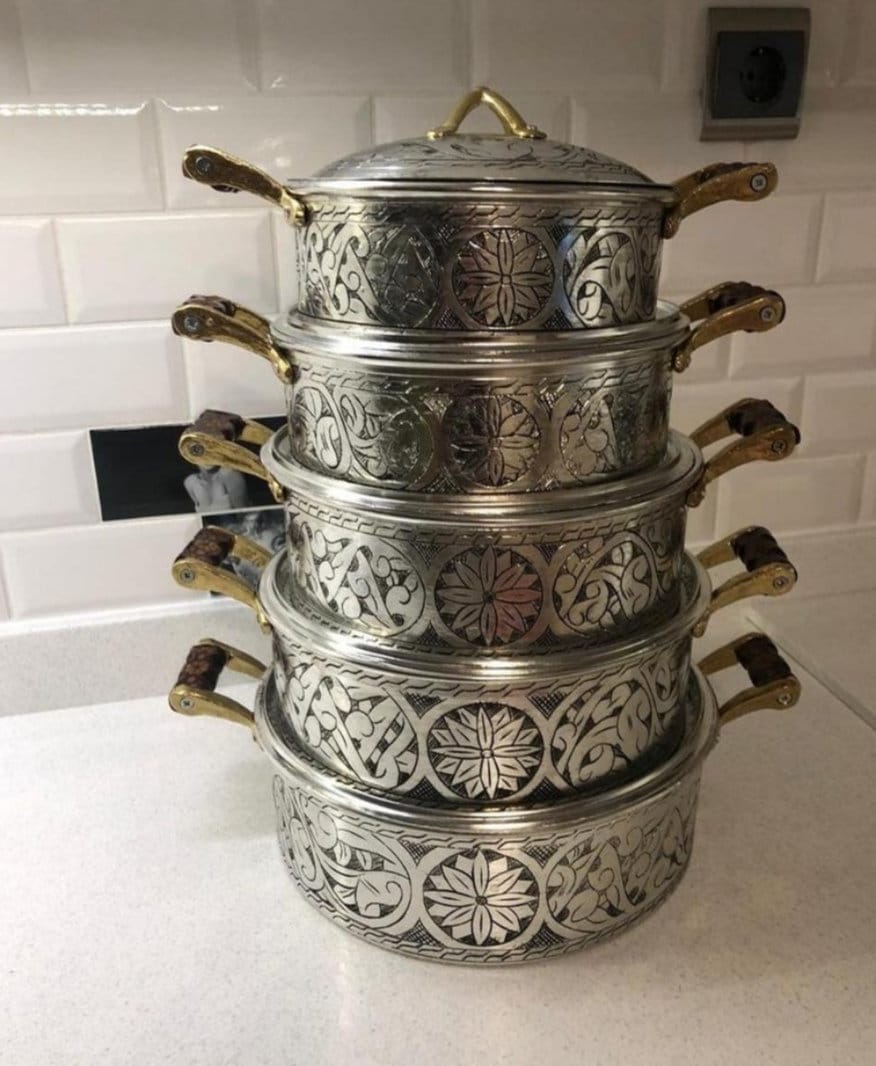 銅製　鍋　手作り　手工芸品 手作りの彫刻入り銅鍋、 - Etsy 日本