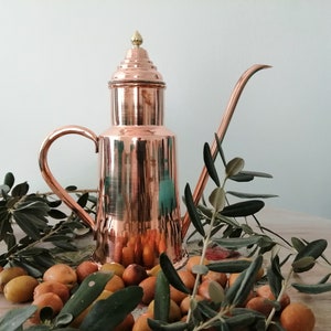 Handmade Copper Oil Container,Oil Container,Copper Olive Oil Bottle,Olive Oil Dispenser,Copper Kitchen,Housewarming Gift,Mother&#39;s day gift