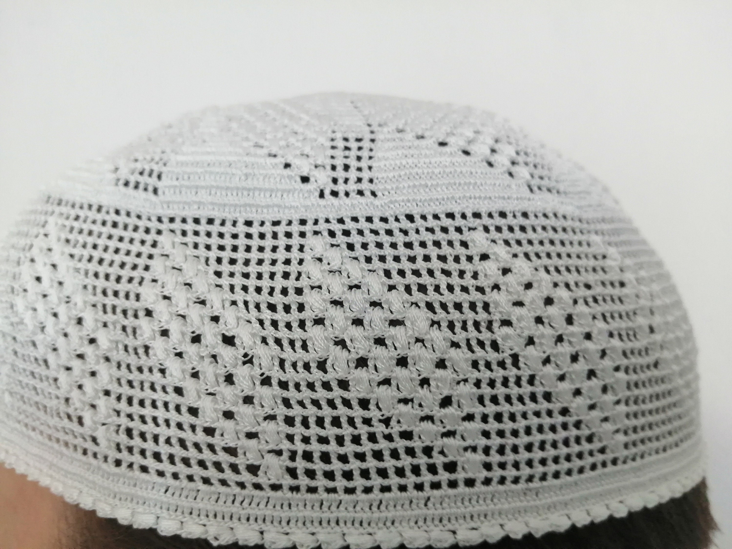 Handmade Prayer Cap Pattern Crochet Skullcap Islamic Hat Prayer
