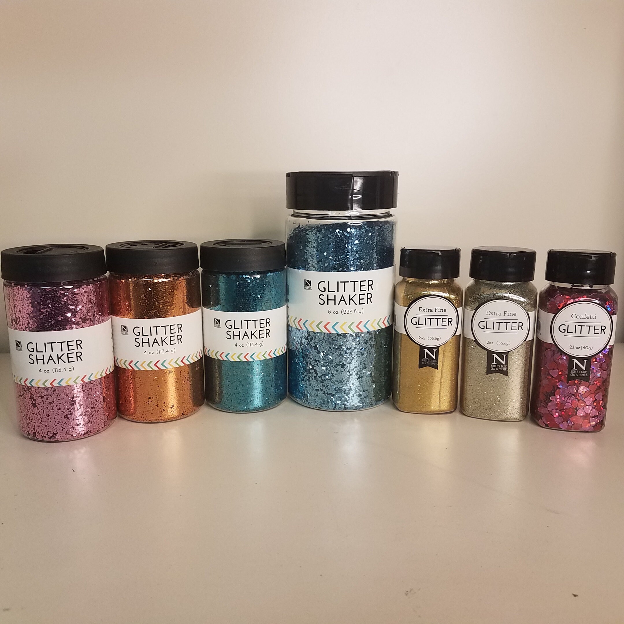 Glitter Shakers Regular Extra Fine and Confetti Etsy
