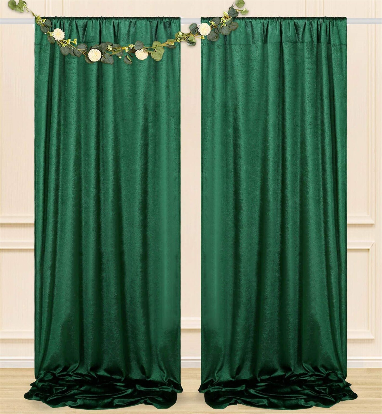 Velvet Curtains Backdrop Drapes Courtyard Velvet Party Etsy