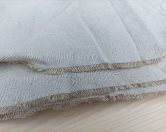 Hand Loomed Linen Fabric, Rough Linen Fabric, Linen Cloth by the Meter, Stonewashed Loomed Fabric, Raw Natural Linen, Natural Loomed Fabric