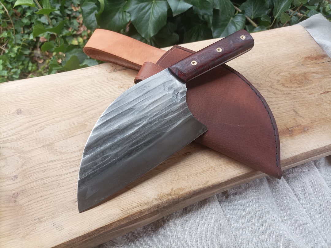 Hand Serbian Chef Knife, Custom Made Serbian Chef Knife