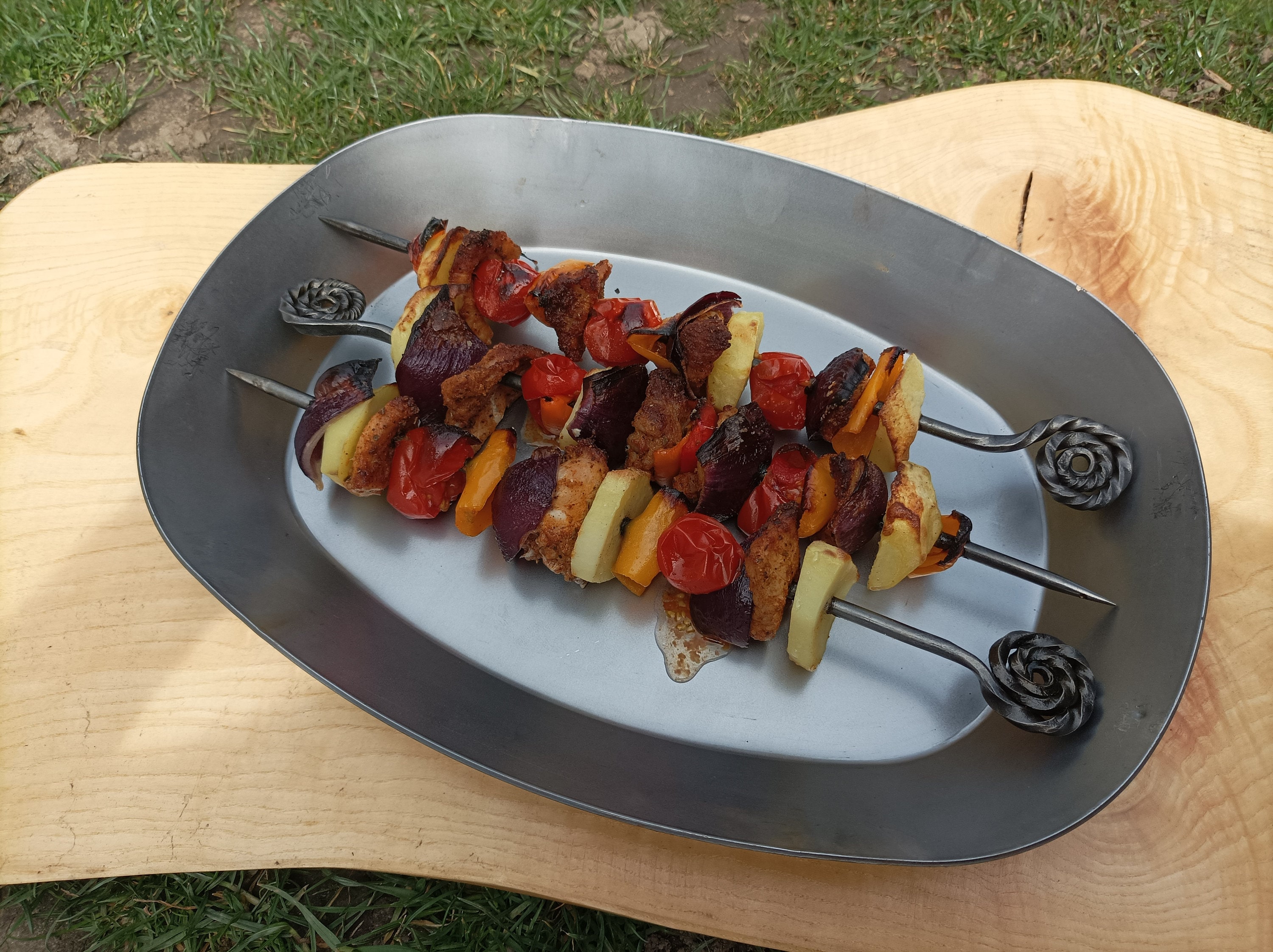 Taie d'oreiller Brochettes pour barbecue cuisson sur gril kebab