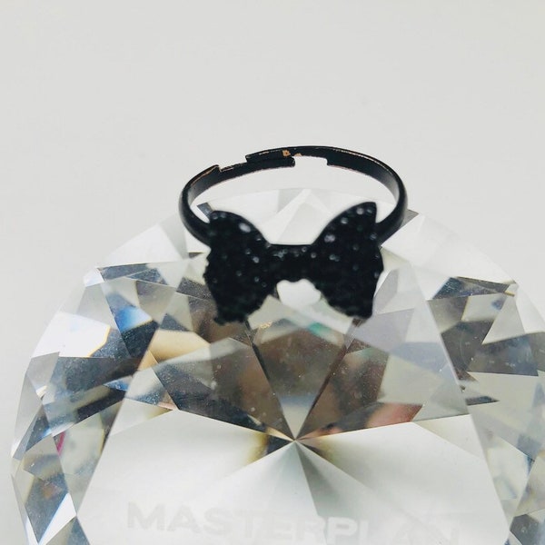 Cuteness Black Bow Ring