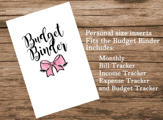 BUDGET BINDER PRINTABLE Personal Size | Etsy