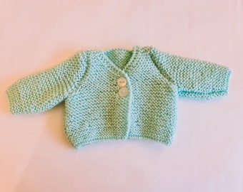aqua blue cardigan