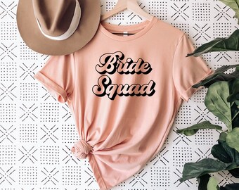 Bride squad graphic T-shirt - Bride squad - Bridesmaids T-shirt - Bridesmaids - Married - Married T-shirt - Married life - Fiancé T-shirt