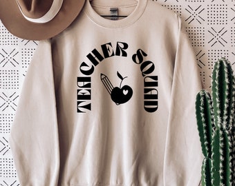 Teacher Squad Sweatshirt - Teacher Appreciation - Teachers - Teacher Sweatshirt - Teach Love Repeat - Love To Teach