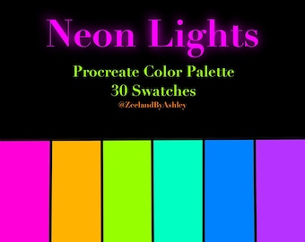 Neon Color Palette Etsy