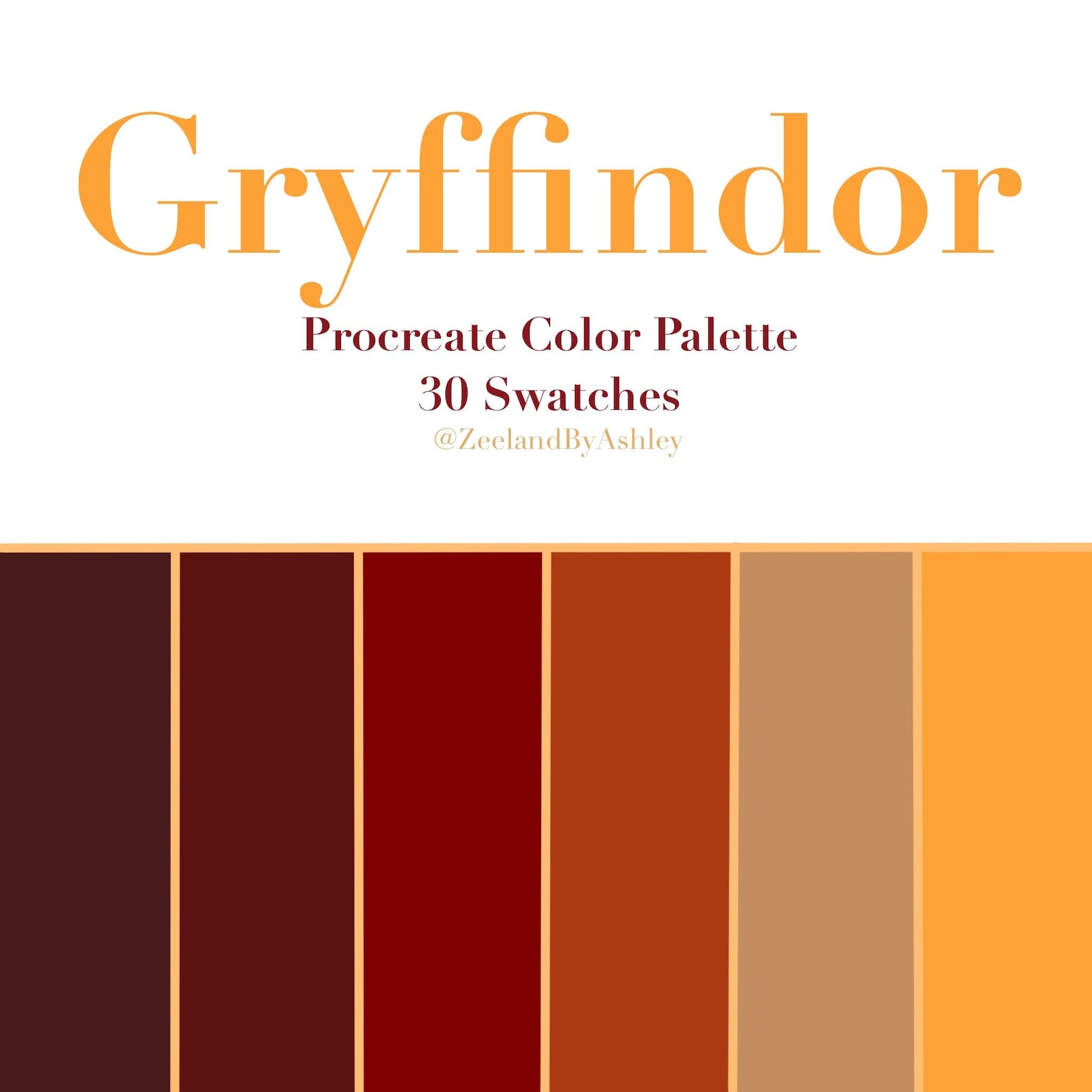 gryffindor-harry-potter-procreate-color-palette-fall-colors-etsy