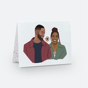 Issa and Lawrence Insecure Black Love Card