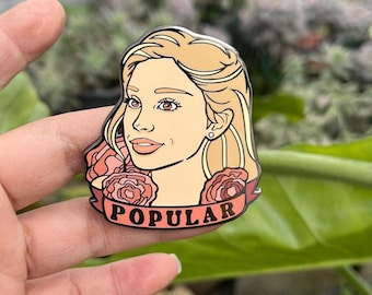 Glinda Wicked Inspired Enamel Pin Ariana