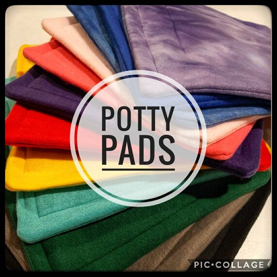 Potty Pads Absorbent Layer and Batting Sewn In Fleece Potty Etsy