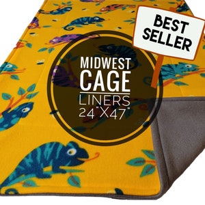 READY TO SHIP, Guinea pig and small animal Fleece Cage Liner, 47" x 24” cage liner, Midwest Cage Liner, Living World xl liner