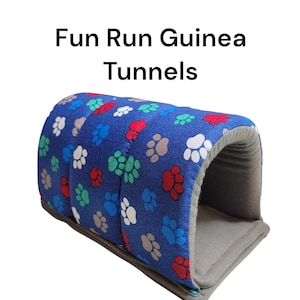 READY TO SHIP, Guinea Pig, guinea pig Fleece Tunnel, guinea pig accessories, fleece potty pad,  Tunnel for guineas, guinea pig hideout
