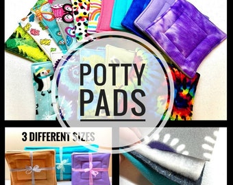 Potty pads, absorbent layer and batting sewn in, Fleece Potty Pads, Pee pads Guinea pig, Midwest Fleece Cage Liner, Guinea pig accessories