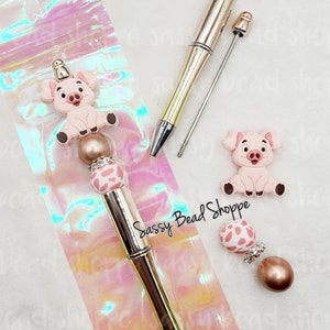 Farm Life Beadable Pen Kit, Highland Cow DIY Bubblegum Bead PLASTIC Pen  Kit, Beadable Pens Bubblegum Beads Beaded Pens Pen Beads Focal Beads