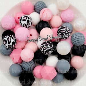 Be Sassy Silicone Bead Mix, 15mm, 24 Count