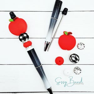 Back To School Beadable Pen Kit ~ DIY Craft Set | Beaded Pen Making Kit | Focal Beads for Custom Pens | Gift for Crafters