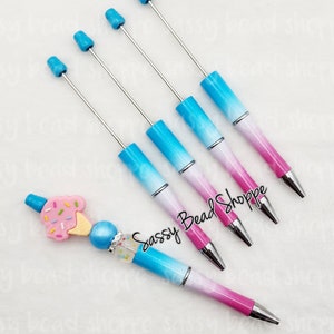 Grinchy Beadable Pen Kit, Grinch DIY Bubblegum Bead PLASTIC Pen