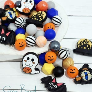 Wicked Witch Silicone Bead Mix, Bulk Set, Beads for Pens, Silicone Beads, Beads for Wristlet, Keychain Lanyard