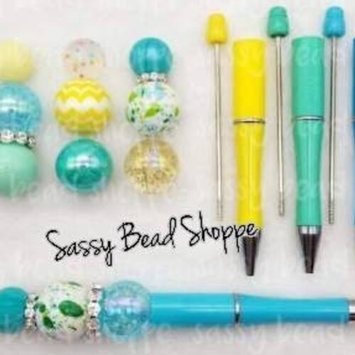 Lacey Lavender DIY Bubblegum Bead PLASTIC Pen Kit Beadable Etsy