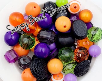 10 Large Bubblegum Beads Felted Wool Round Big Set Assorted Lot Mix 20mm