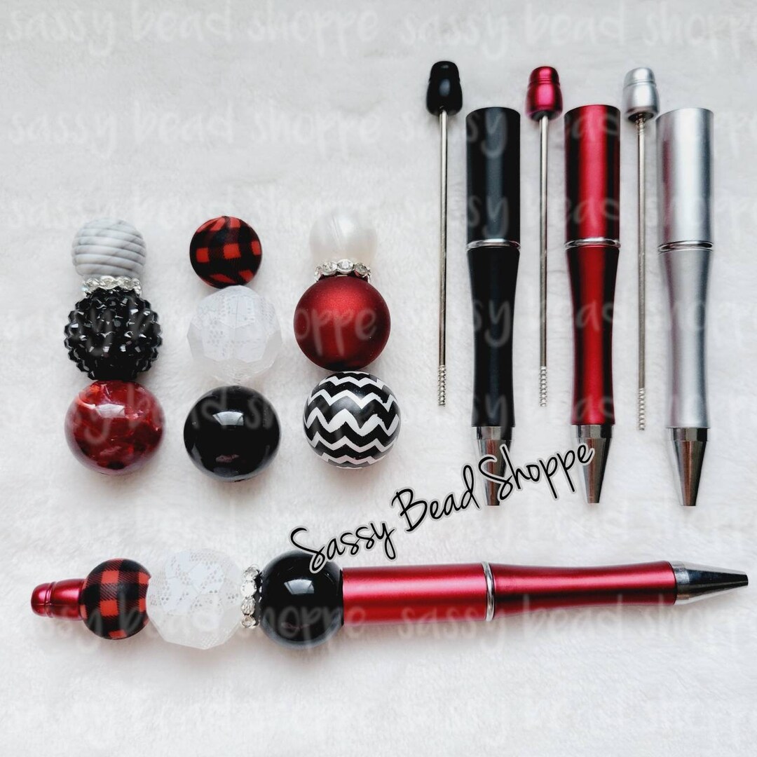 Cozy Nights DIY Bubblegum Bead PLASTIC Pen Kit, Beadable Pens 20mm