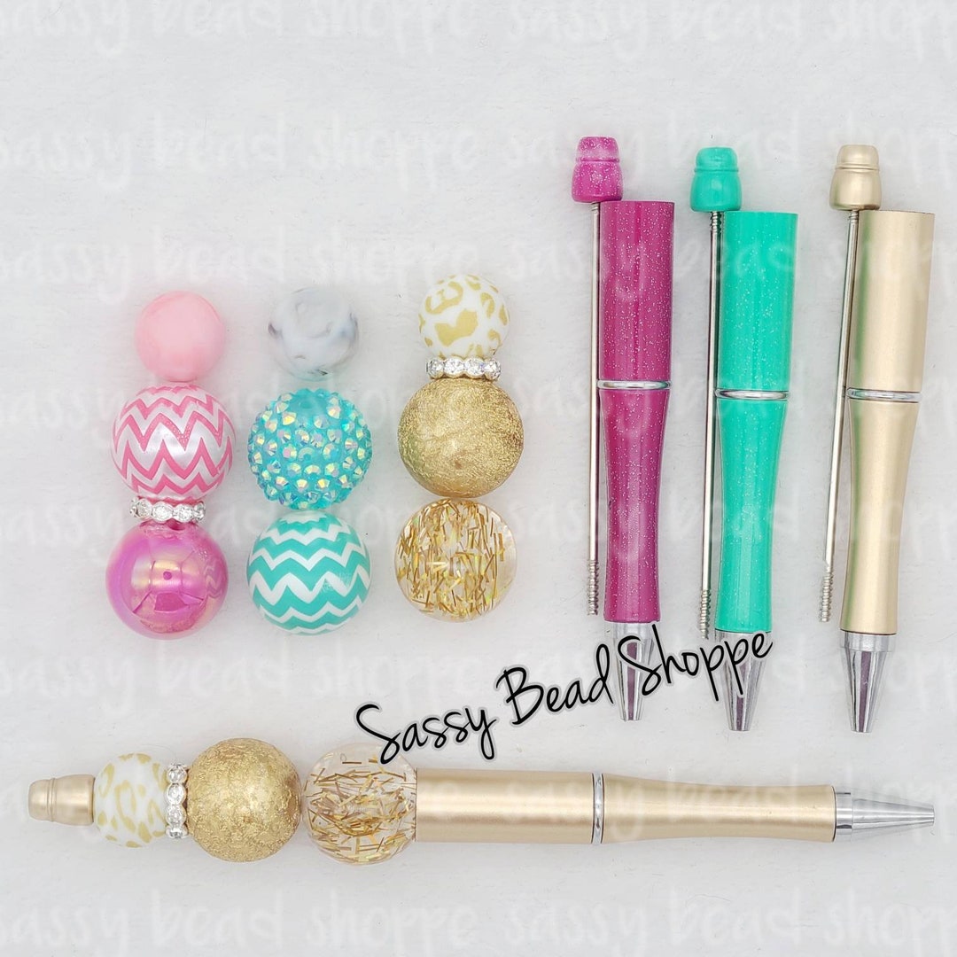 Dream Big DIY Bubblegum Bead PLASTIC Pen Kit, Beadable Pens Chunky