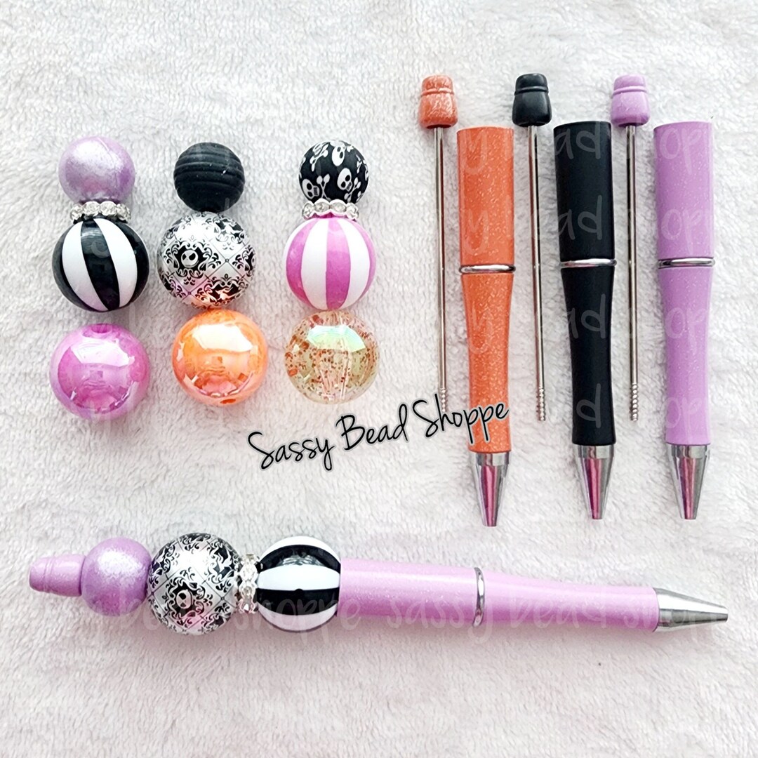 Nightmare REVAMP DIY Bubblegum Bead PLASTIC Pen Kit, Beadable Pens 20mm