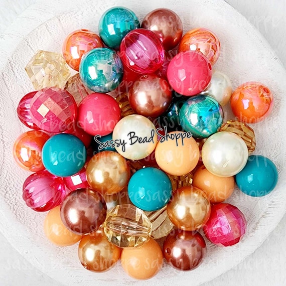 Gumball Bead Set - Breast Cancer Set Gumball Bead Set - Breast Cancer Set