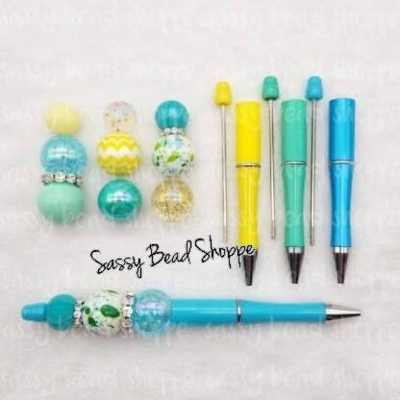 Fresh Squeezed DIY Bubblegum Bead PLASTIC Pen Kit, Beadable Pens Chunky  Bubblegum Beads, M&M Bubbles, Bubble Gum Beads, DIY Kits 