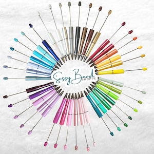 Craft Beadable Pens, DIY Bead Pens, Plastic Pens, Pens For Chunky Beads, Pen Blank, Custom Pen Gifts, Pens For Chunky Beads