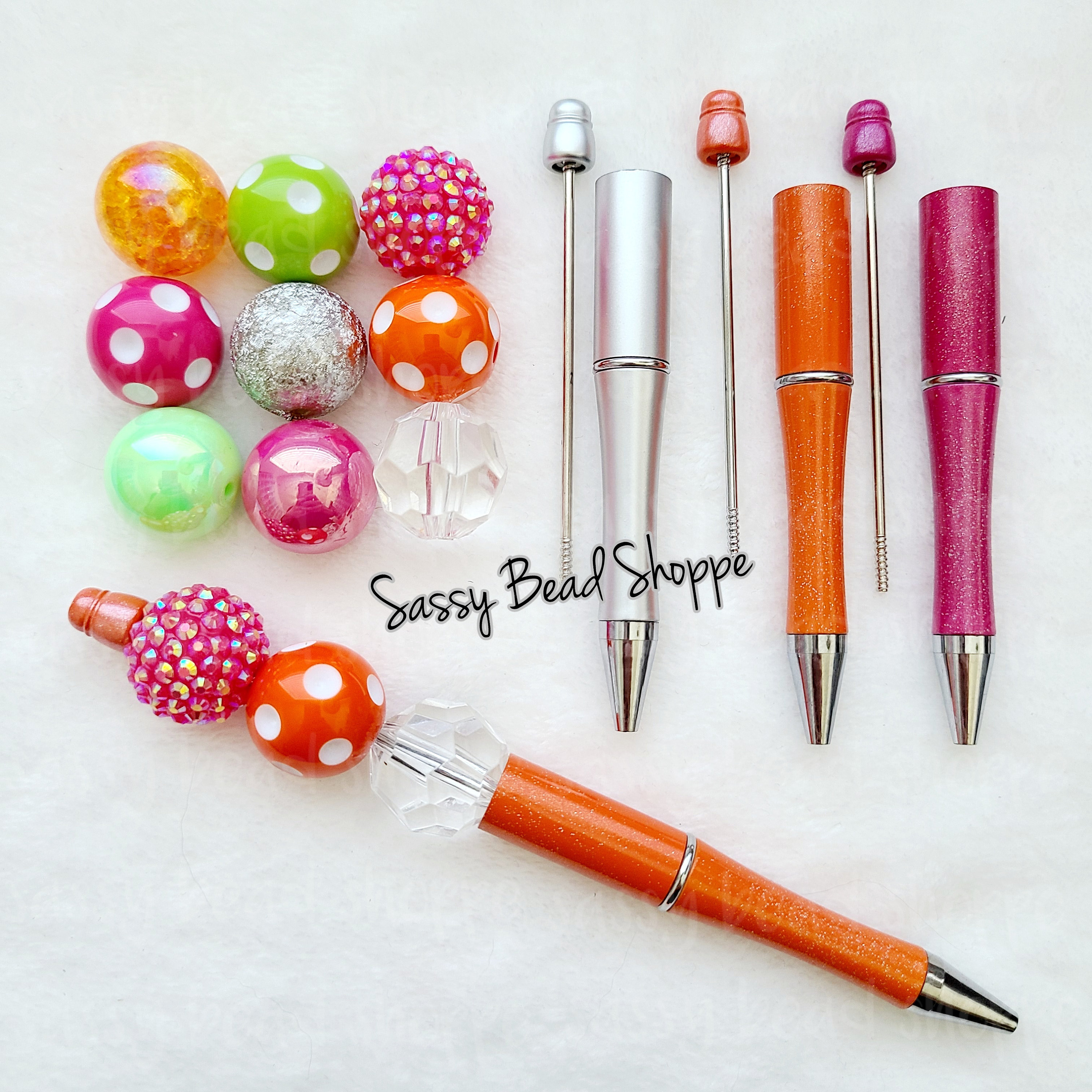 Summer Fun DIY Bubblegum Bead Pen Kit Beadable Pens Chunky | Etsy