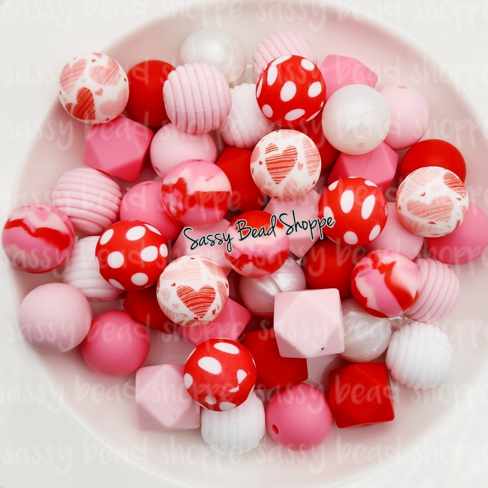 16 Piece Silicone Focus Beads Set - Text Theme Spacer Beads For Keychains & Jewelry Making